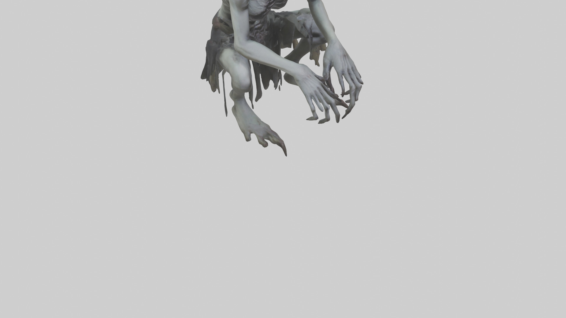 Ghoul model Low-poly 3D model_6