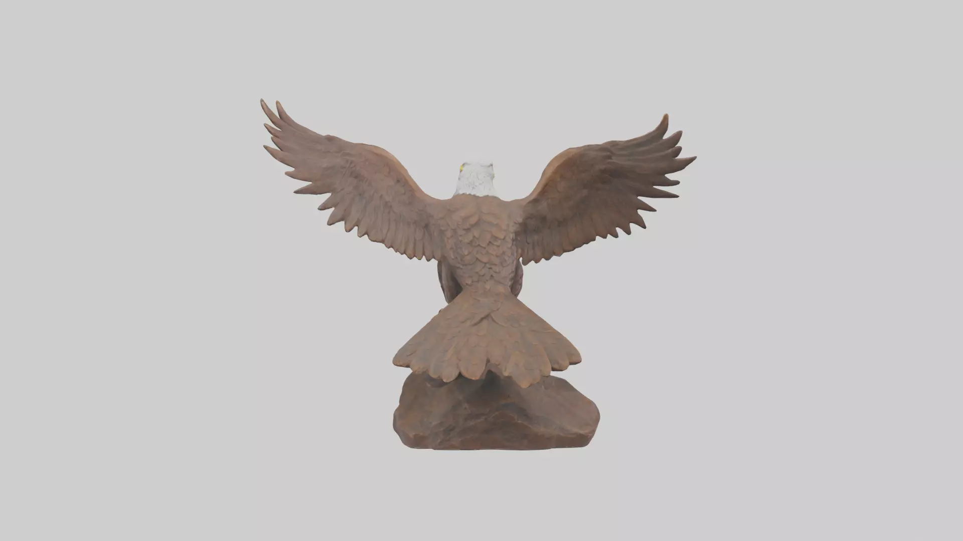 Giant Eagle statue model Low-poly 3D model_0