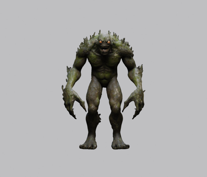 Swamp Monster 3D Model Pack 3D model_6