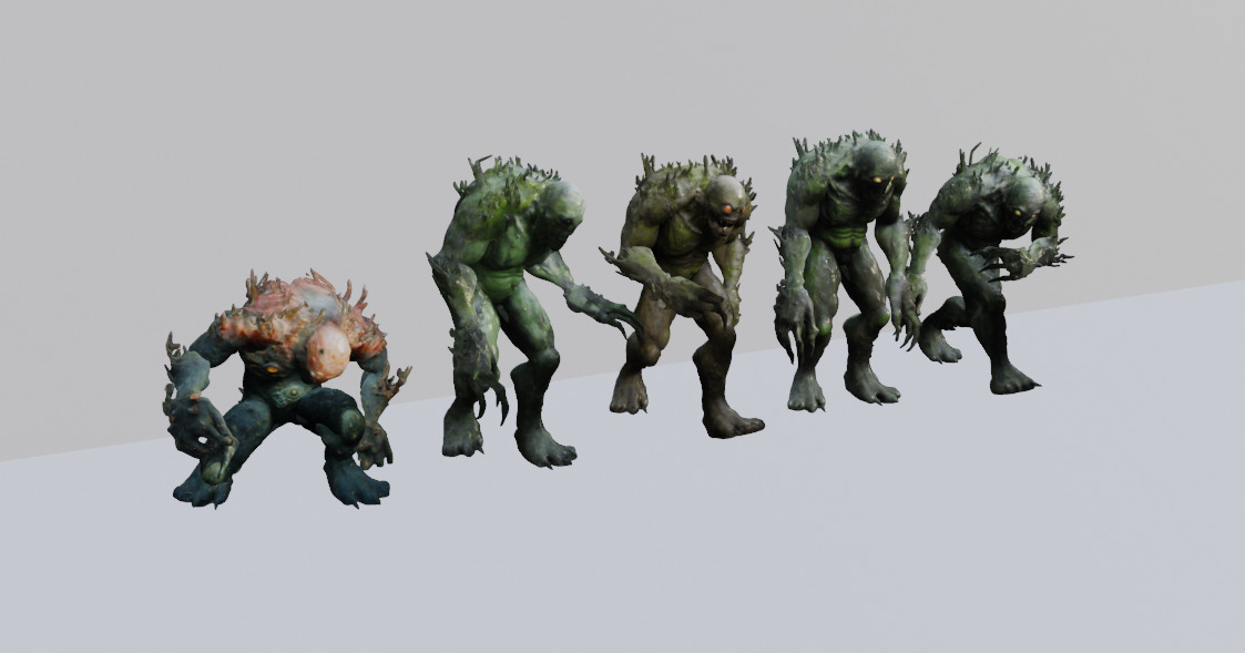 Swamp Monster 3D Model Pack 3D model_1
