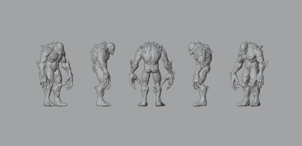 Swamp Monster 3D Model Pack 3D model_11