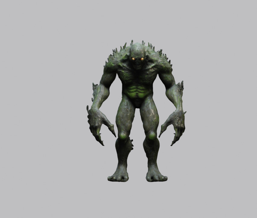 Swamp Monster 3D Model Pack 3D model_5
