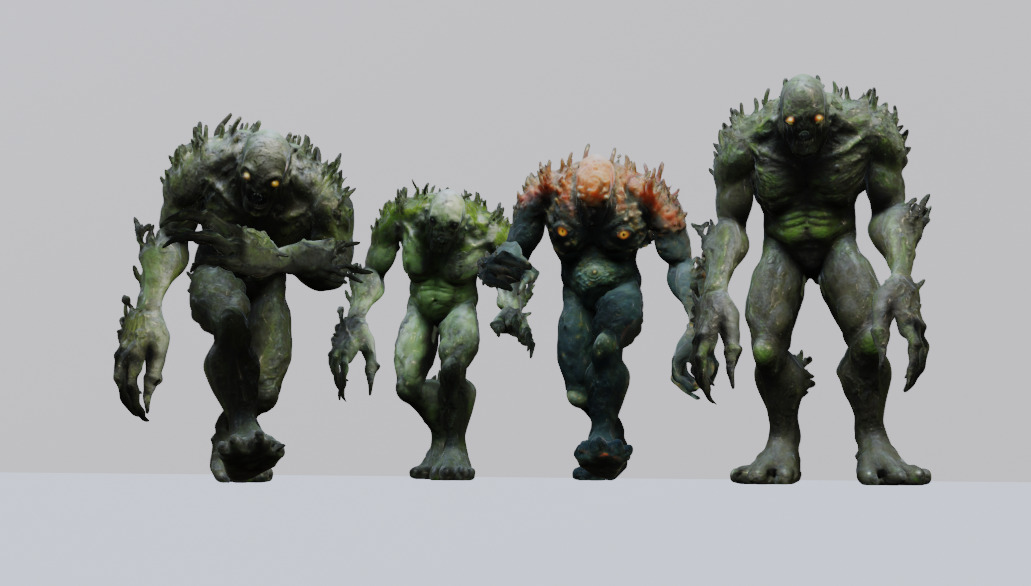 Swamp Monster 3D Model Pack 3D model_2