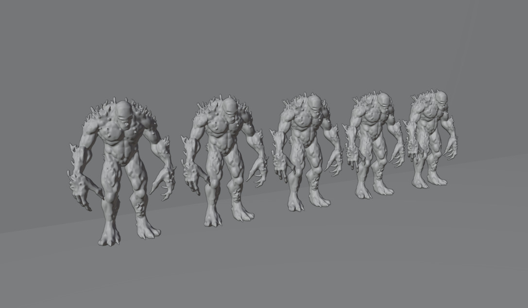 Swamp Monster 3D Model Pack 3D model_4