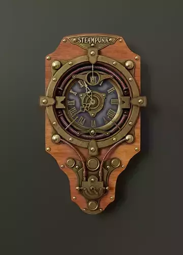 Steampunk Wall Clock 4s