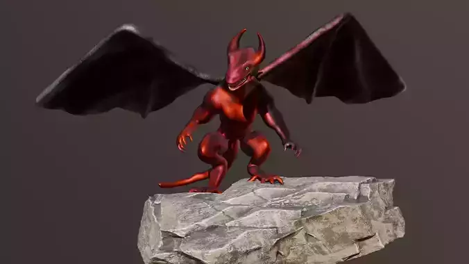 Dragon Low Poly Rigged