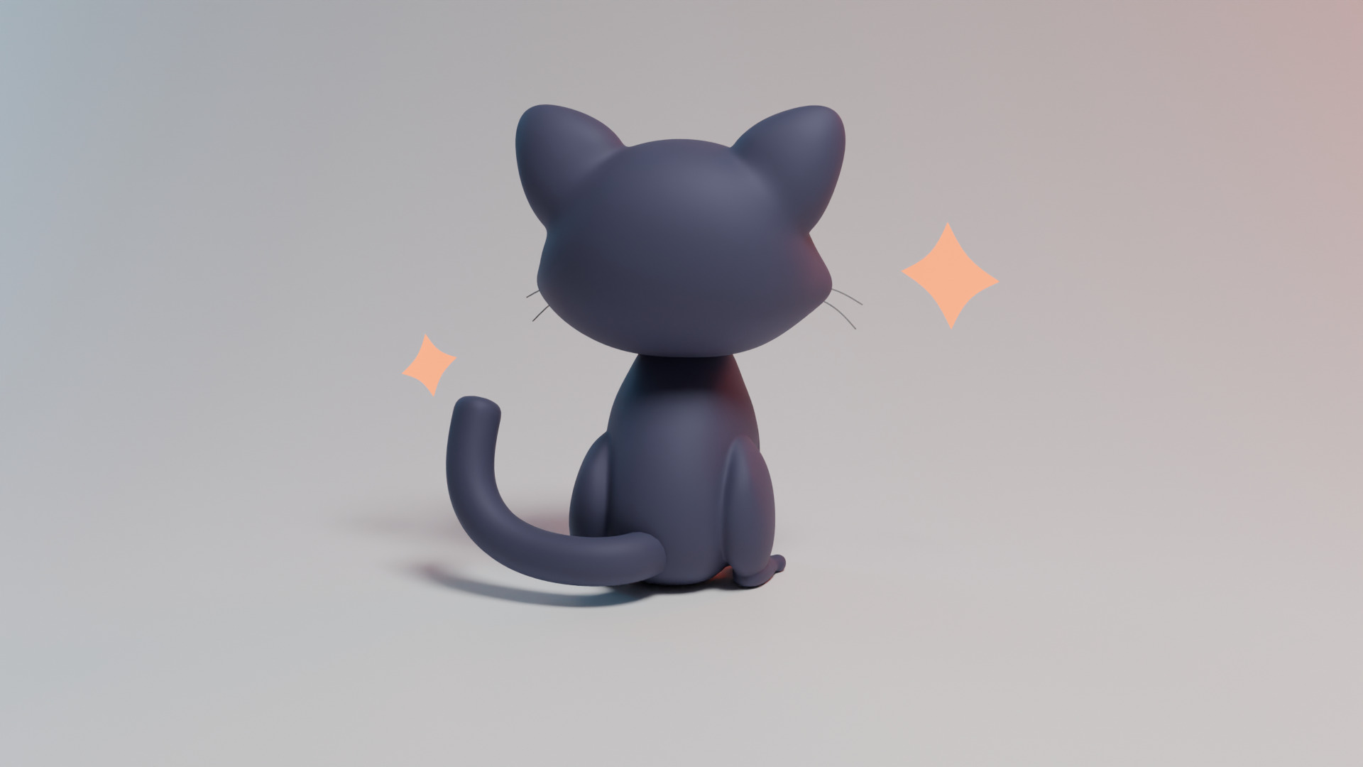 Cartoon Kitten 3D model_4