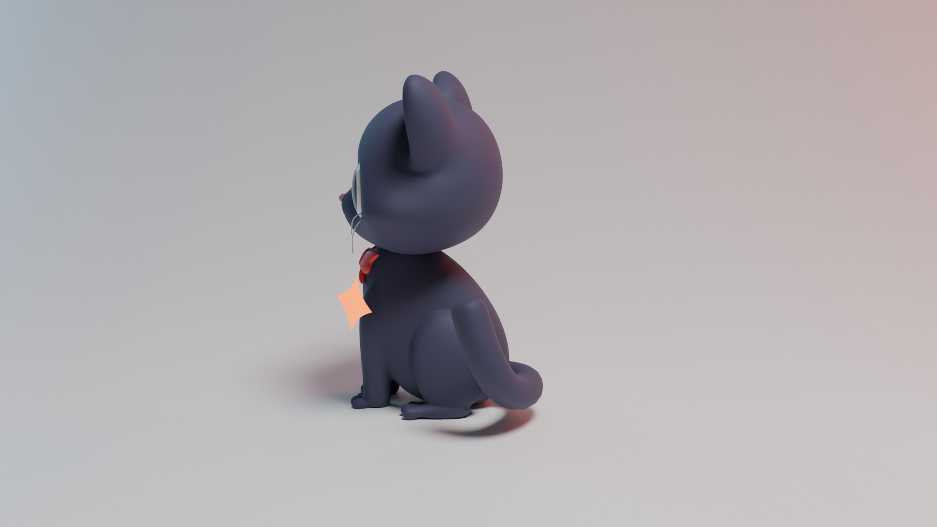 Cartoon Kitten 3D model_2