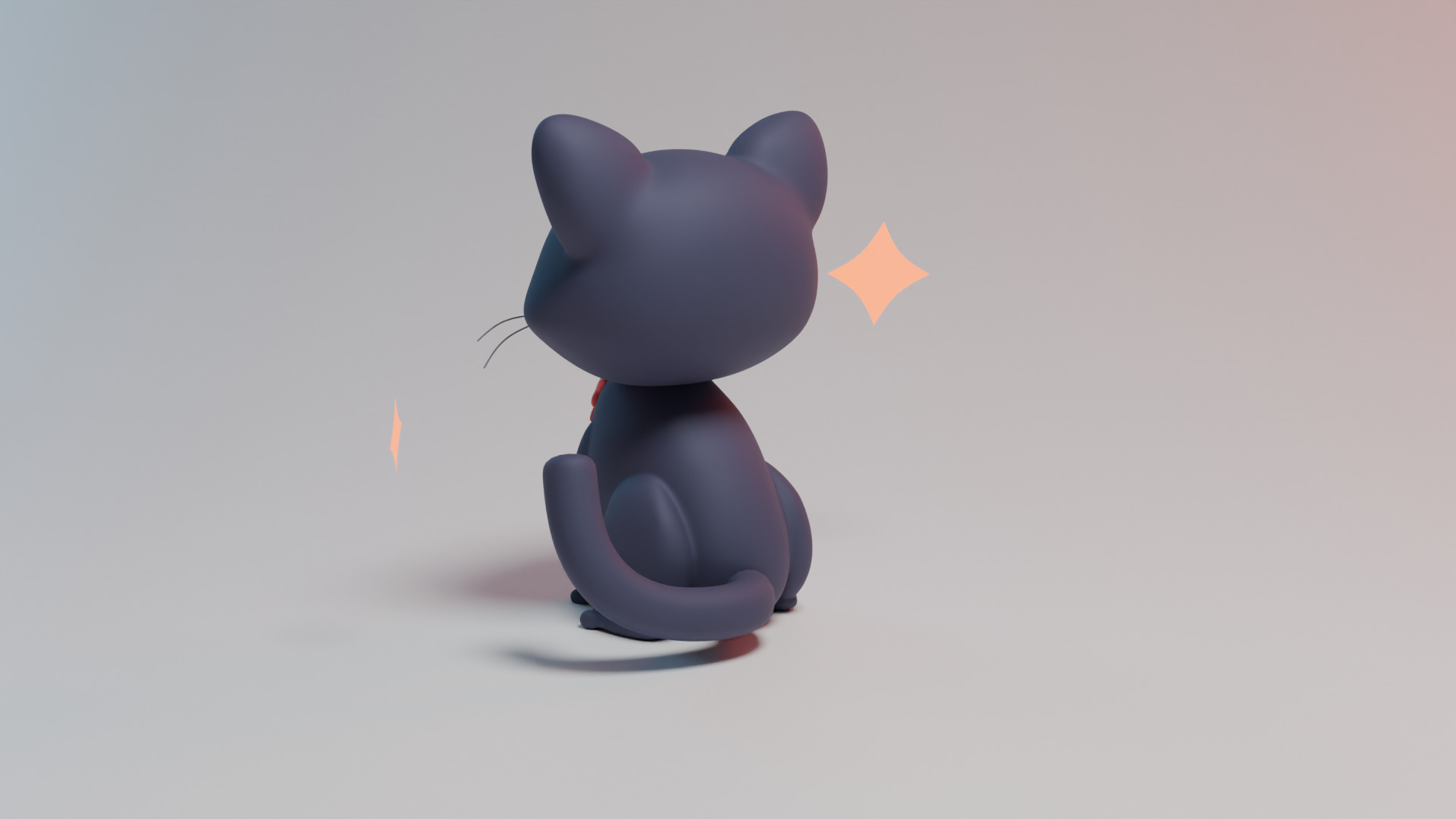 Cartoon Kitten 3D model_3