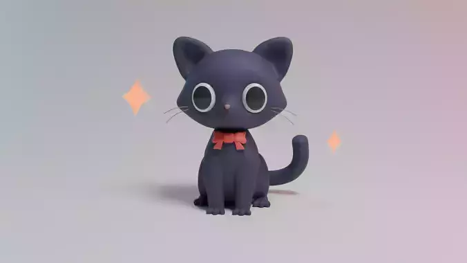 Cartoon Kitten