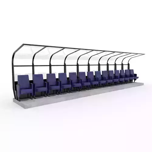 Soccer Bench 05 3D model