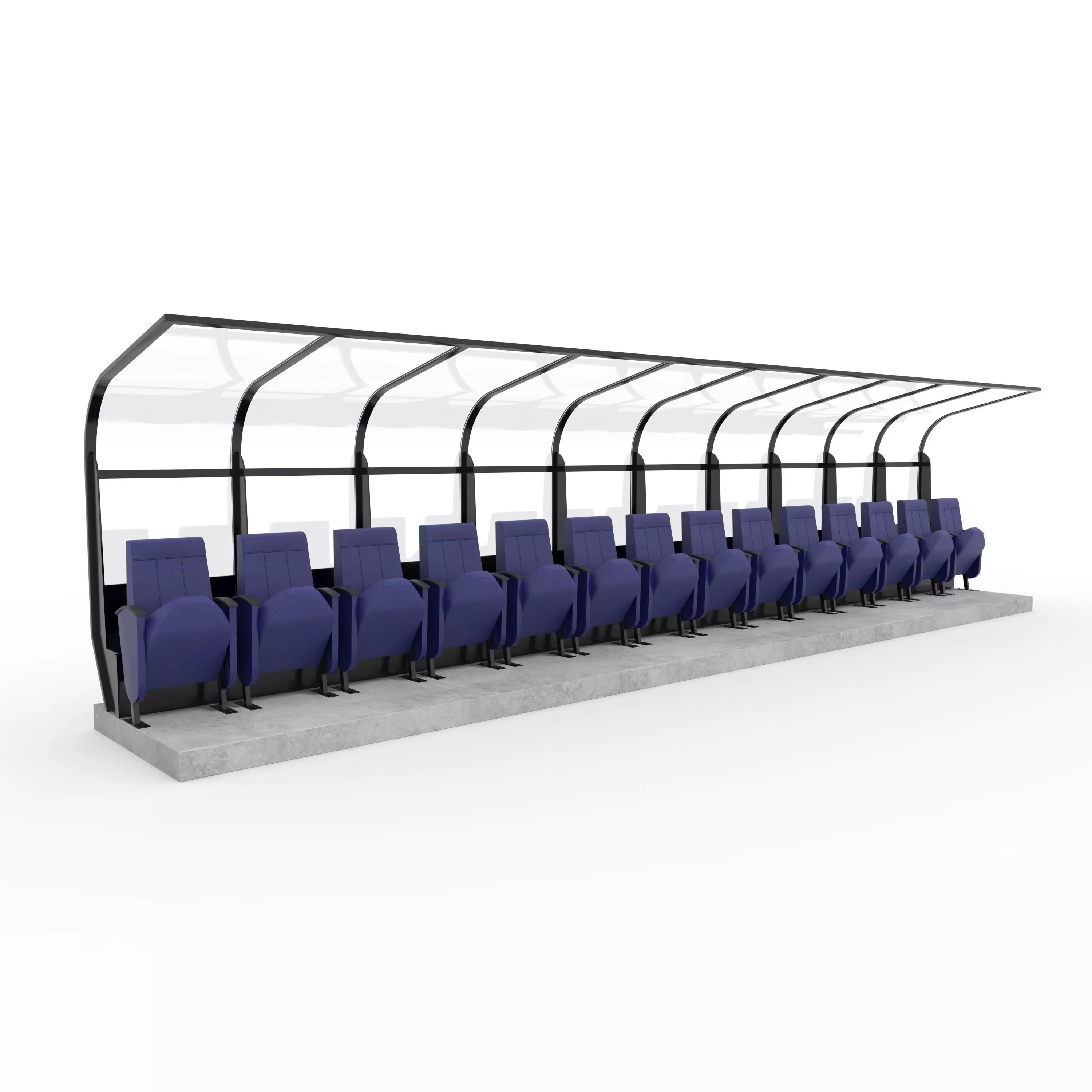 Soccer Bench 06 3D model