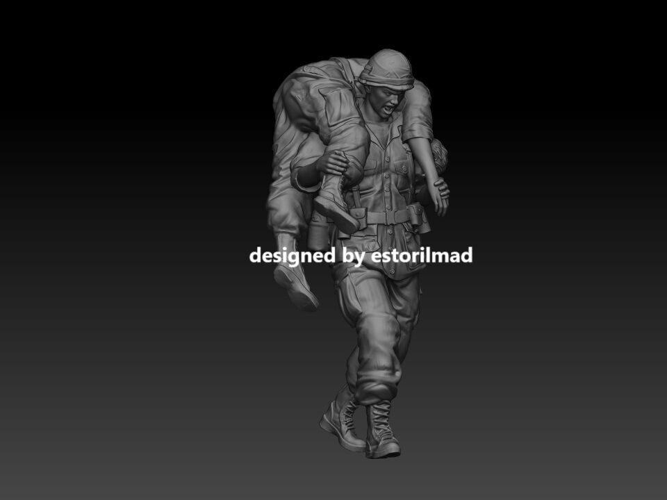 AMERICAN SOLDIERS RESCUE VIETNAM 3D print model_2