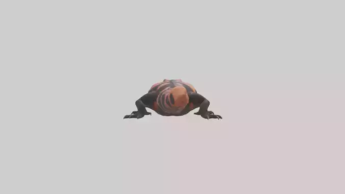 Gila Monster sunning model Low-poly 3D model