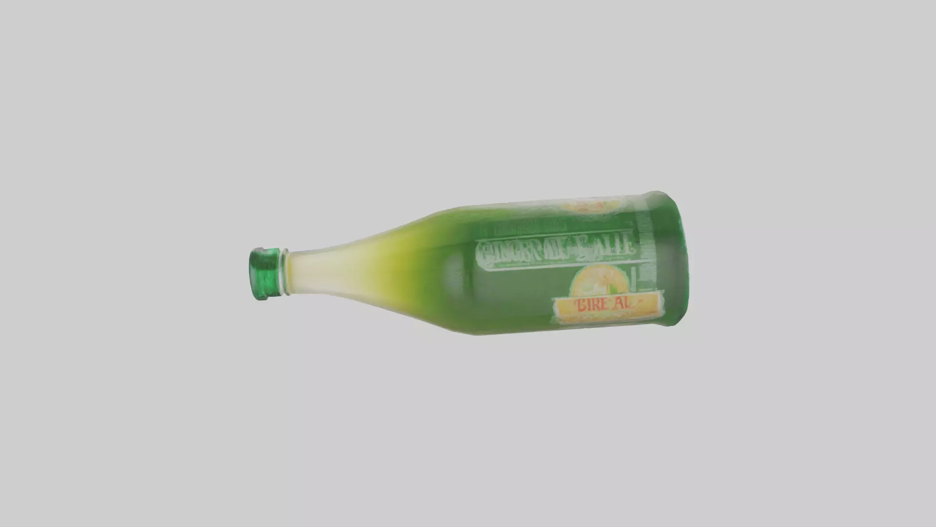 Ginger ale model Low-poly 3D model_0