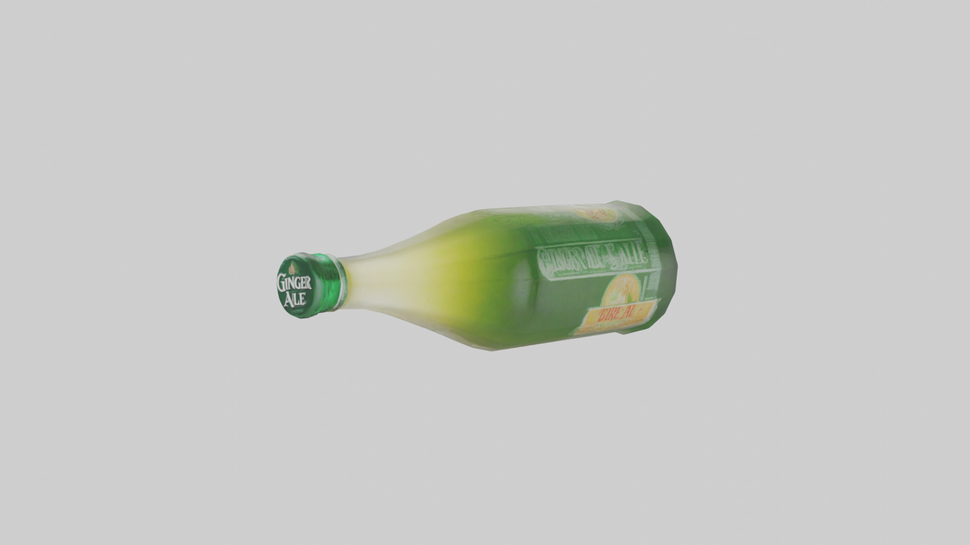 Ginger ale model Low-poly 3D model_1