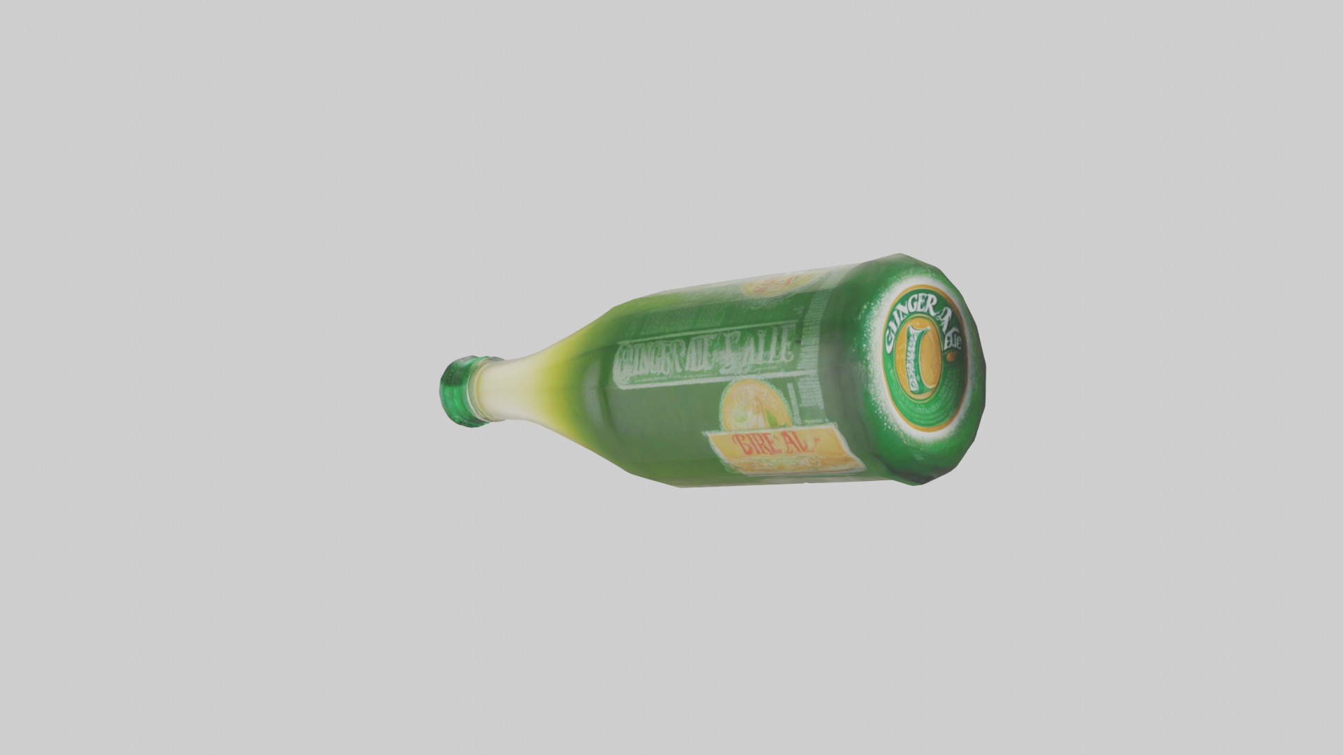 Ginger ale model Low-poly 3D model_2