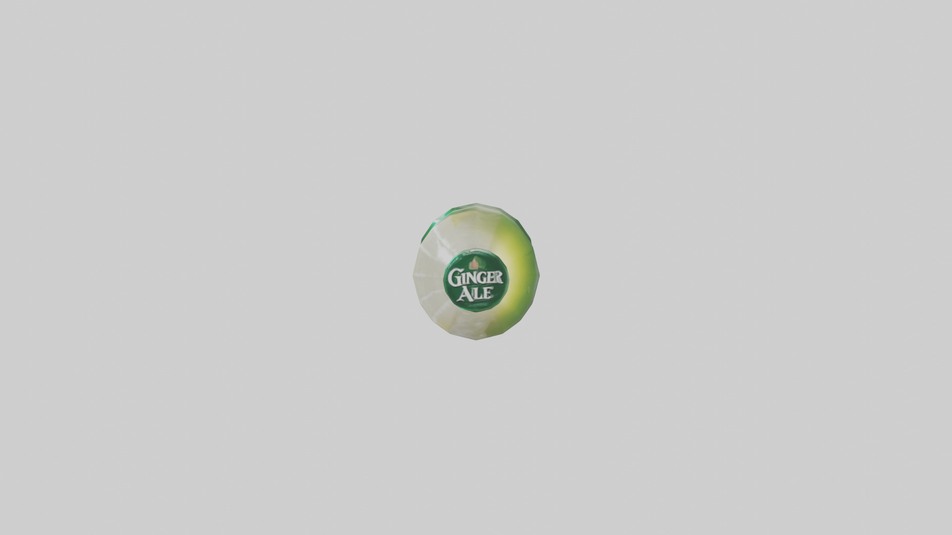 Ginger ale model Low-poly 3D model_12