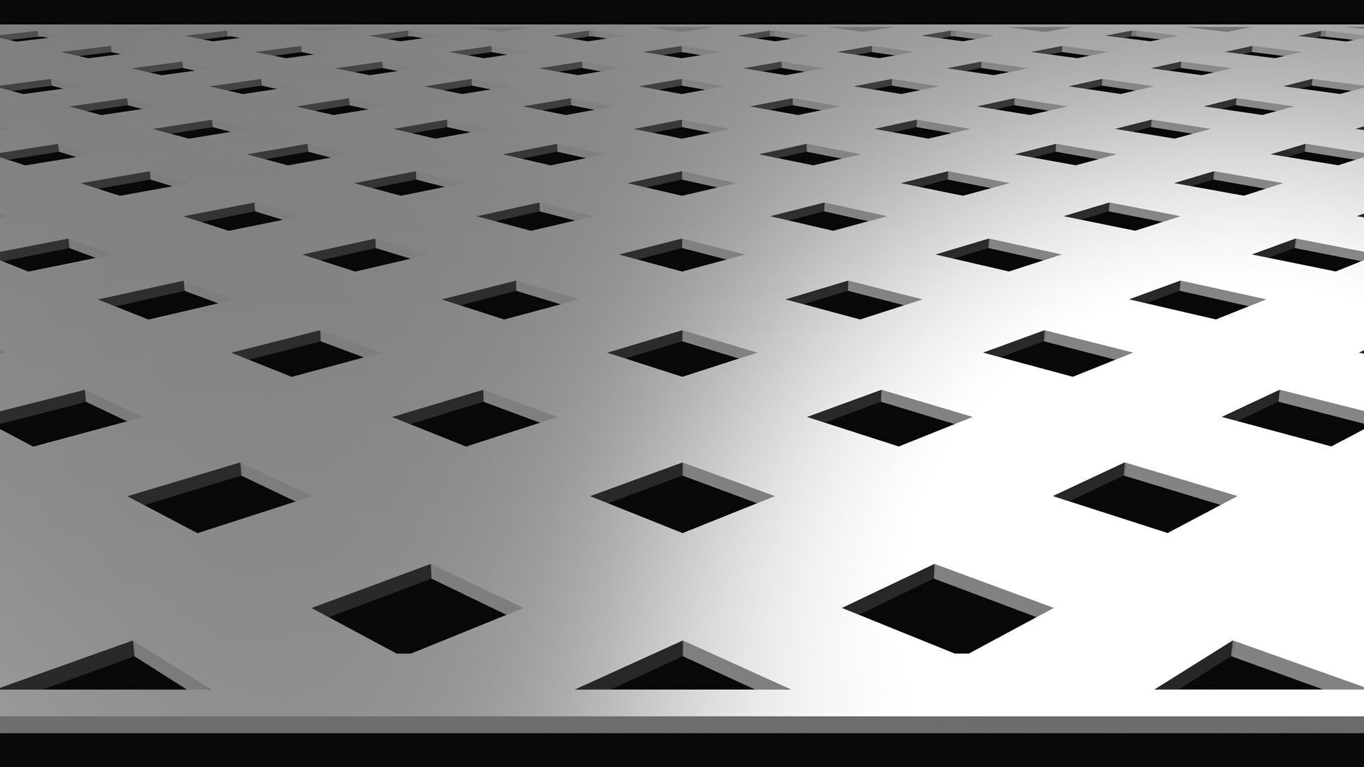 Perforated panel with square hole and 16 percent opening 25O06 3D model_3