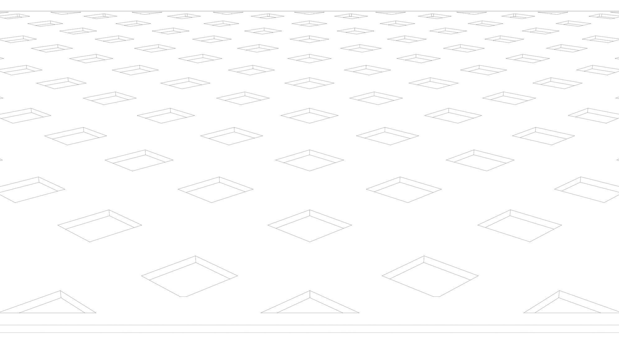 Perforated panel with square hole and 16 percent opening 25O06 3D model_7
