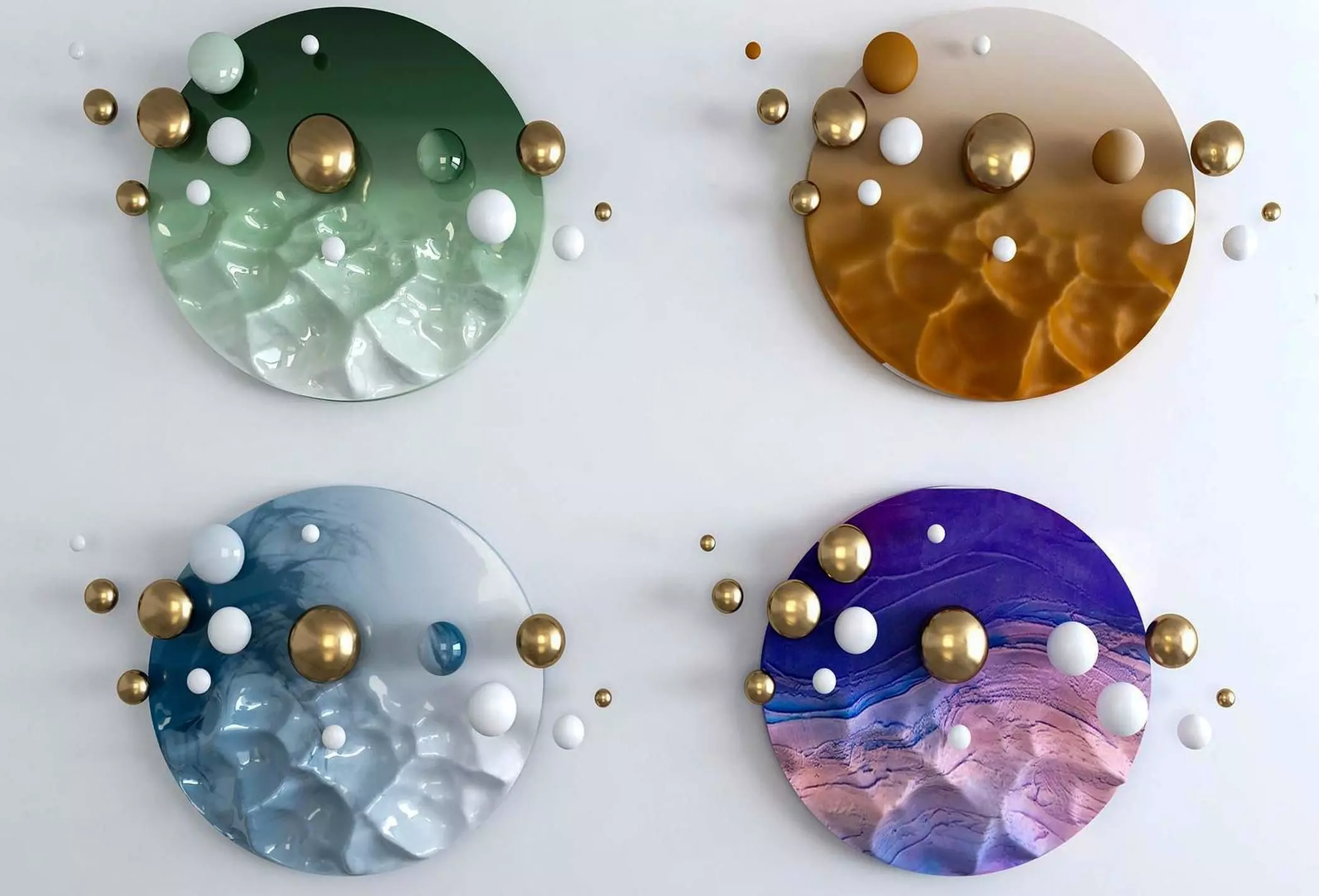 wall decoration Modern pendant 3D model_0