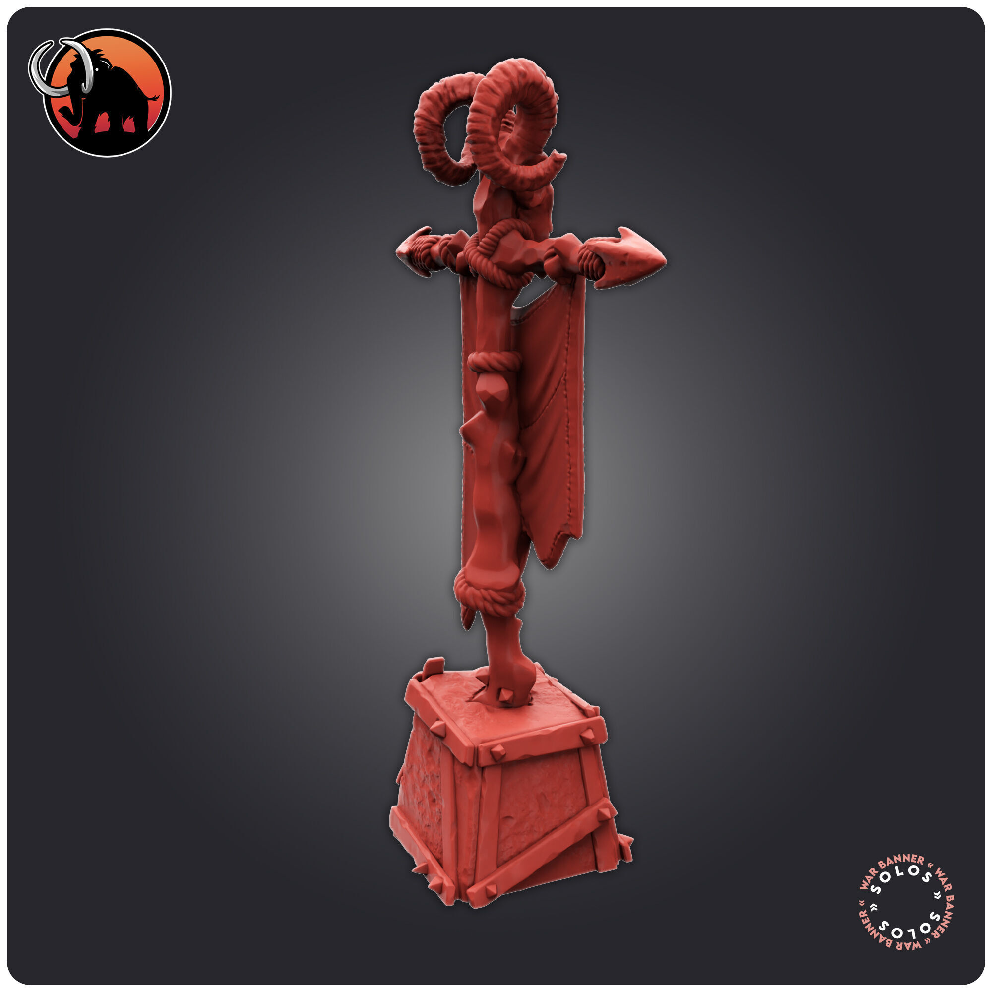 War Banner 3D print model_4