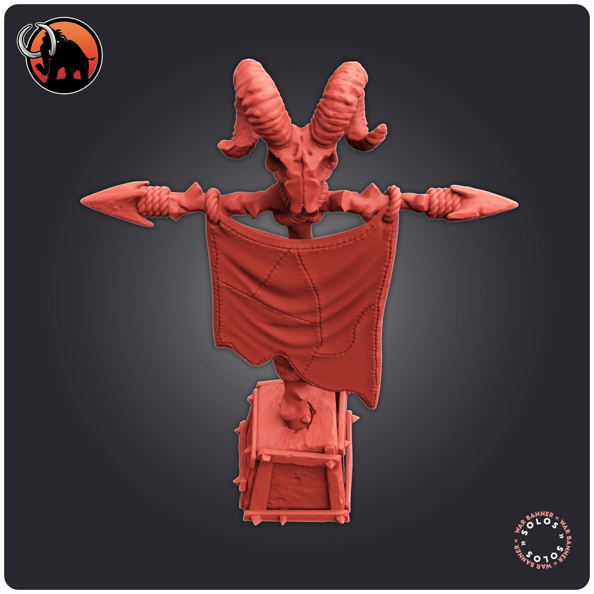 War Banner 3D print model_5
