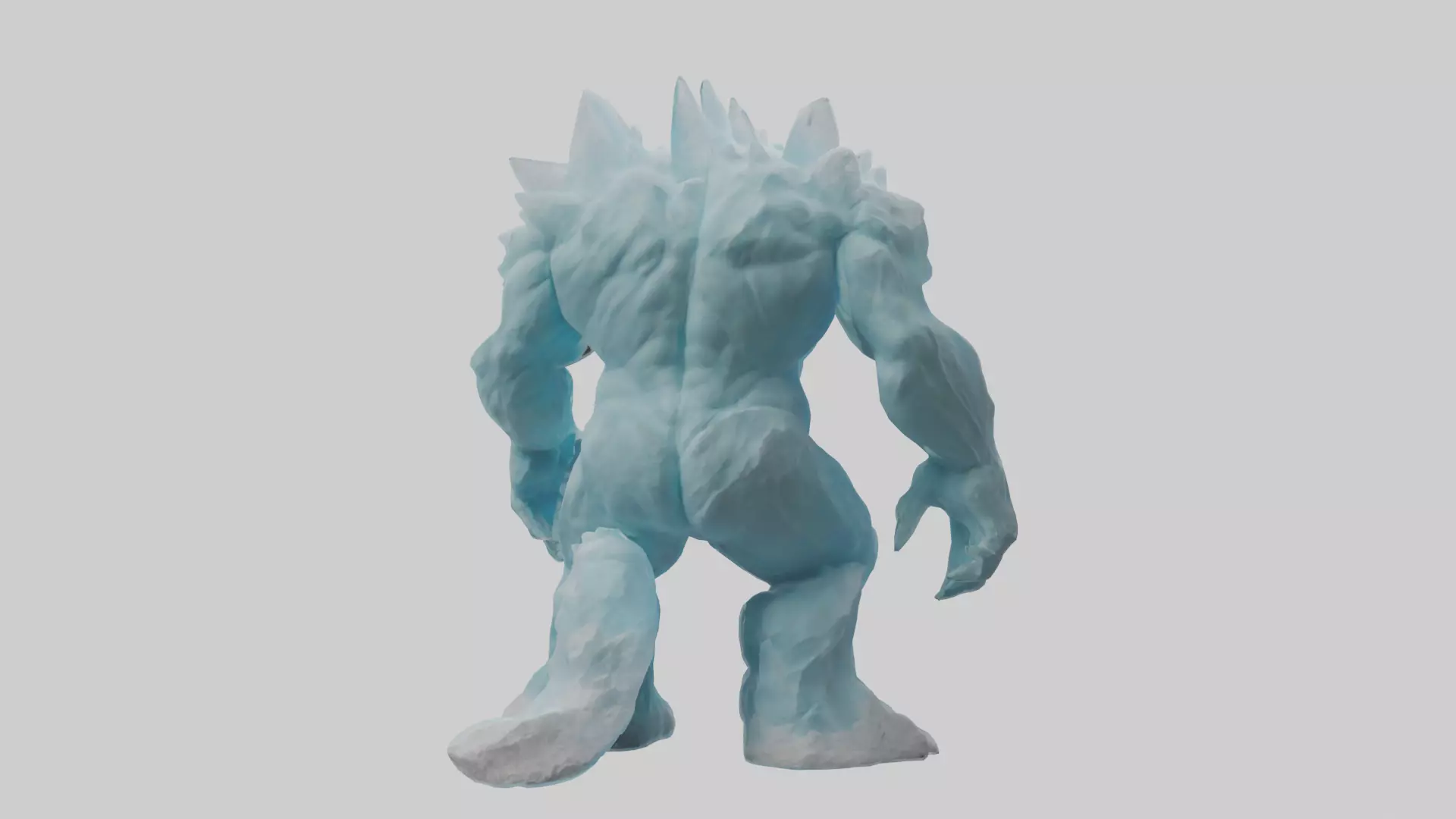 Glacier Giant model Low-poly 3D model_0