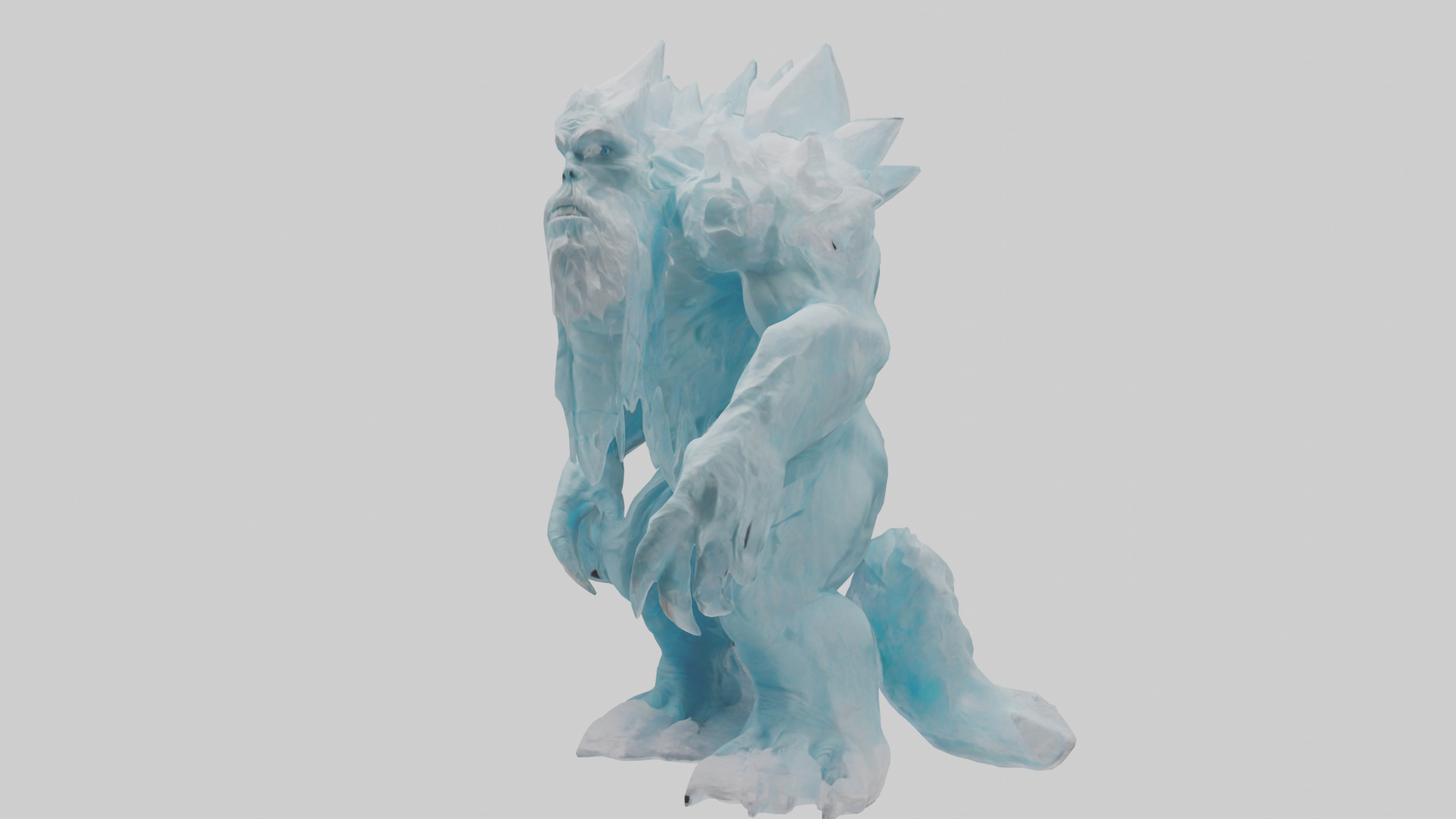 Glacier Giant model Low-poly 3D model_8