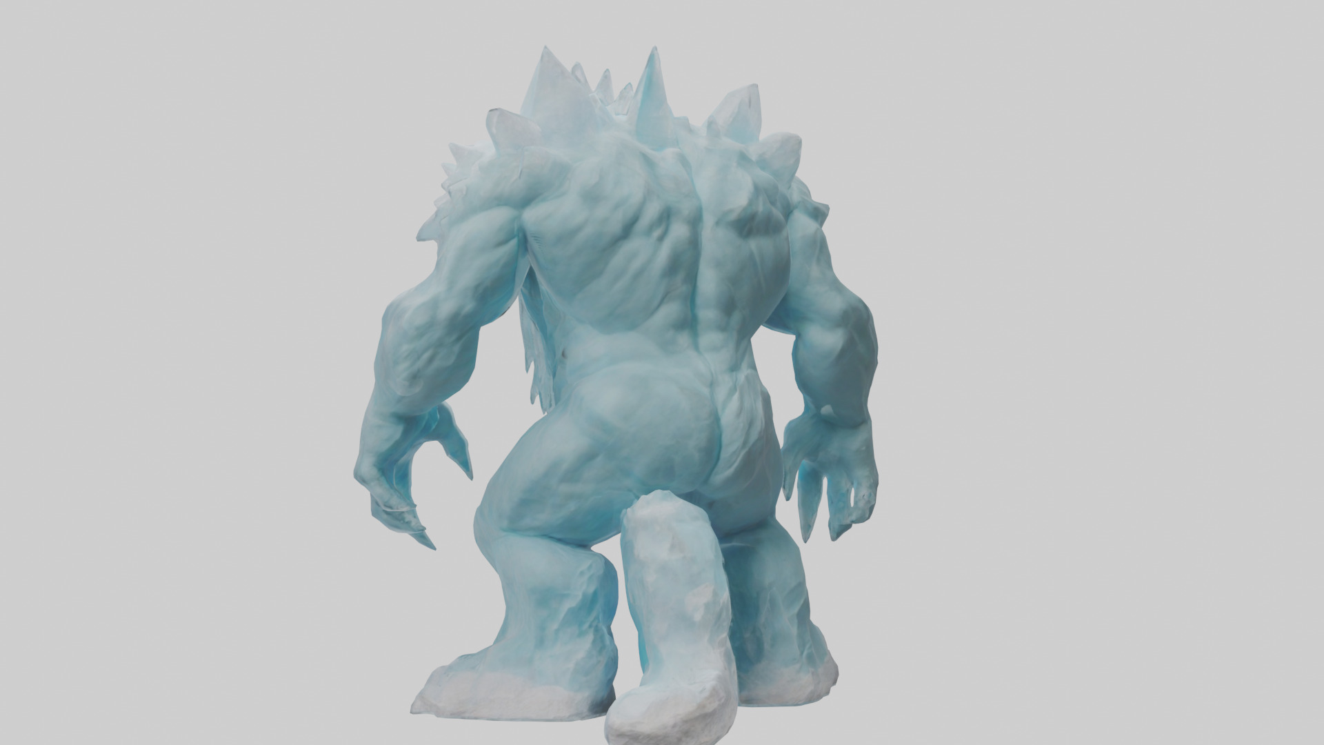 Glacier Giant model Low-poly 3D model_1
