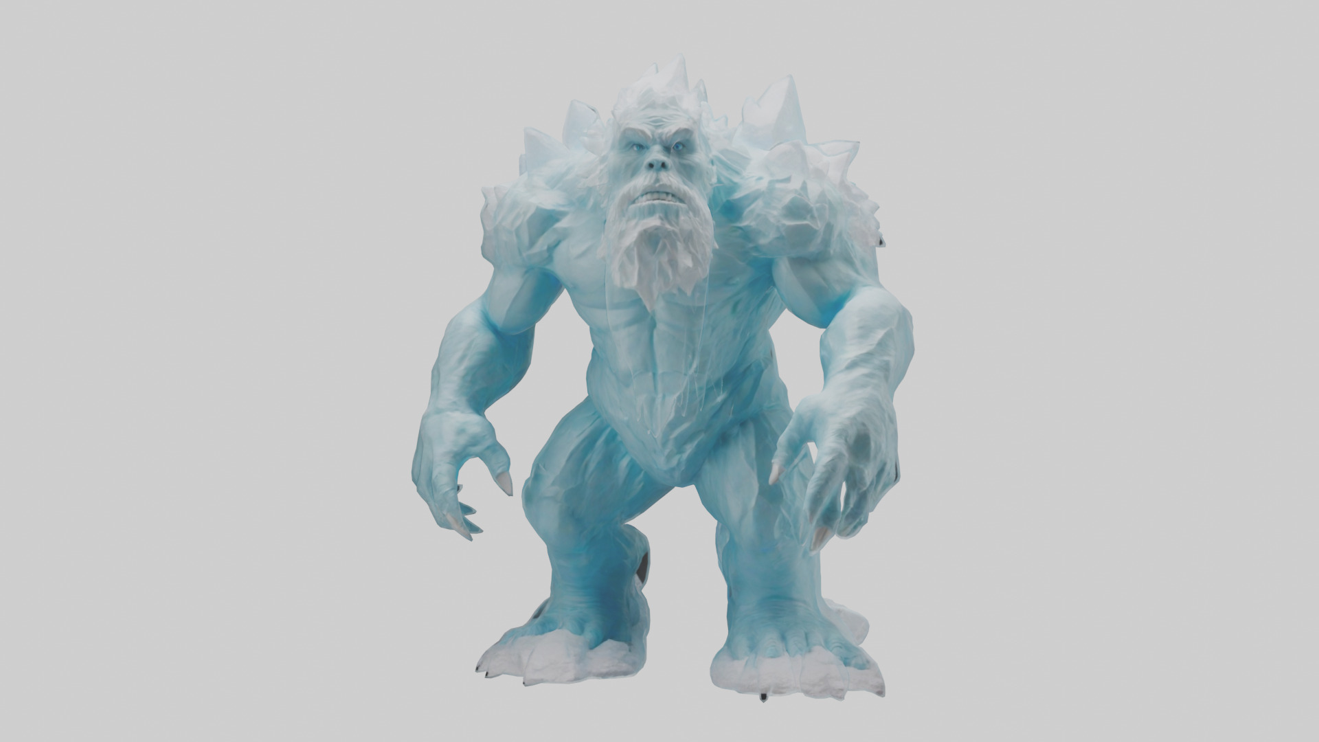 Glacier Giant model Low-poly 3D model_9