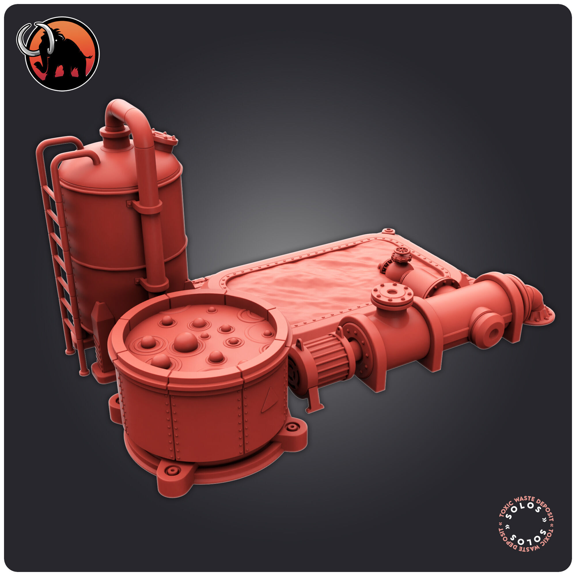 Toxic Waste Deposit 3D print model_3