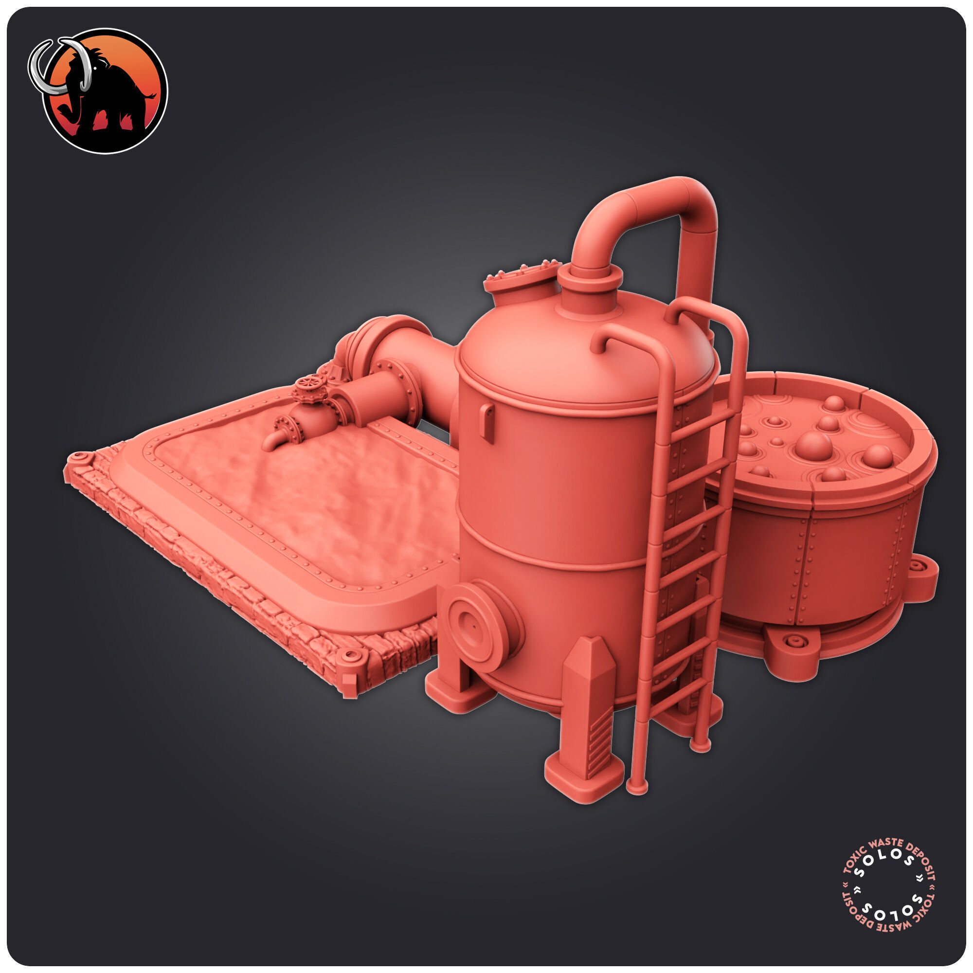 Toxic Waste Deposit 3D print model_1