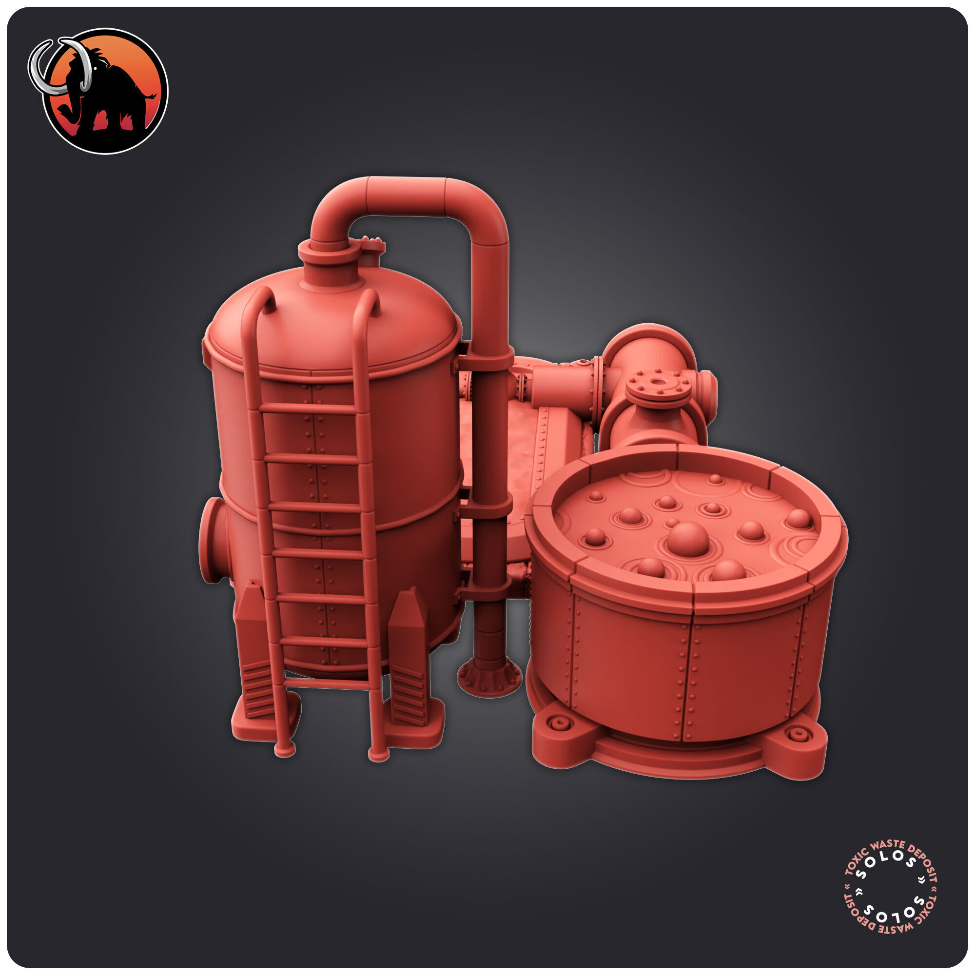 Toxic Waste Deposit 3D print model_2