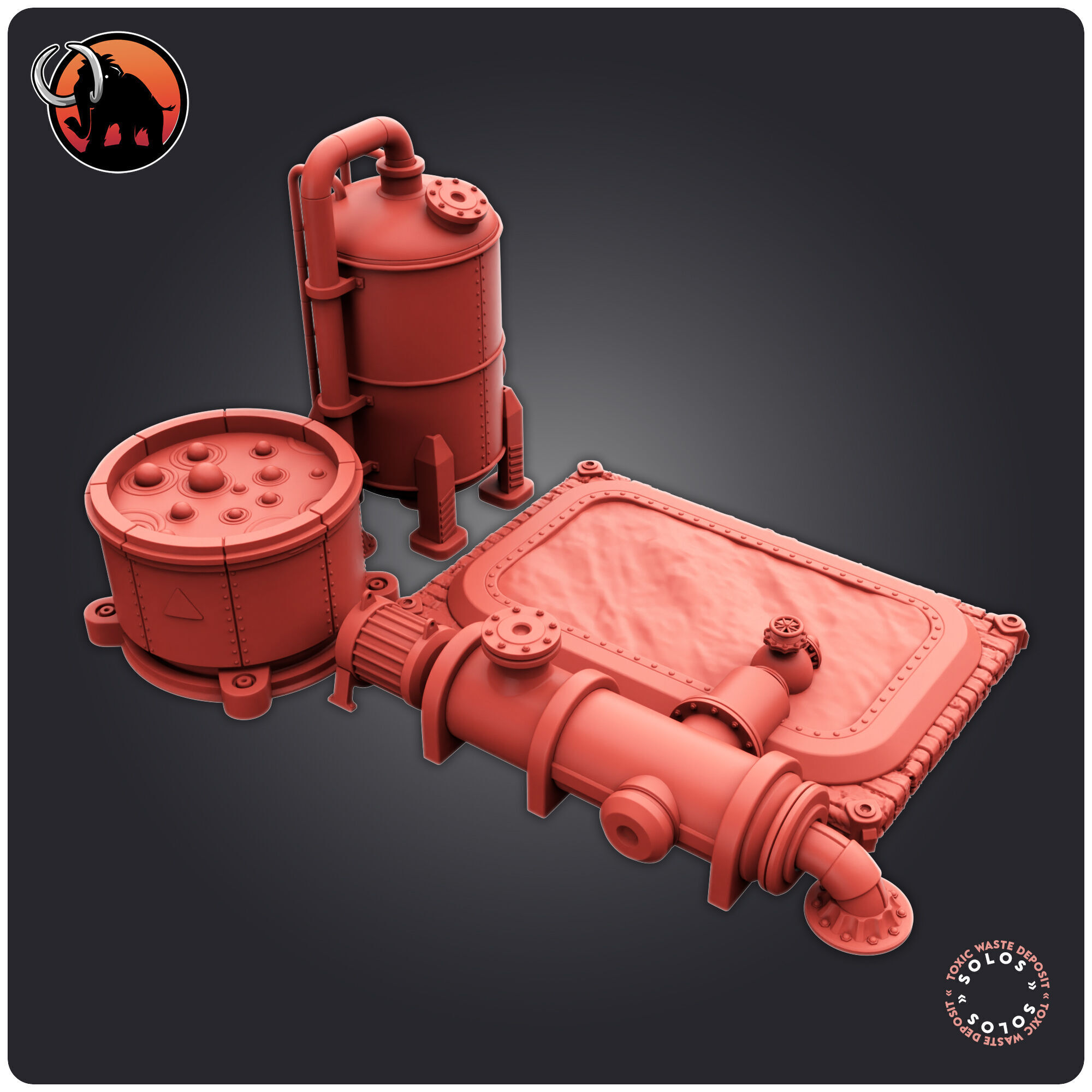 Toxic Waste Deposit 3D print model_4