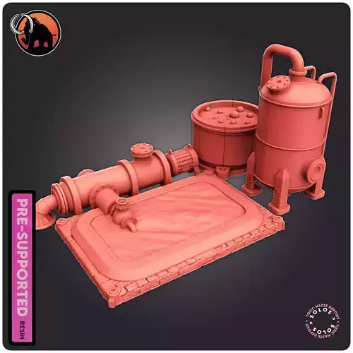 Toxic Waste Deposit 3D print model