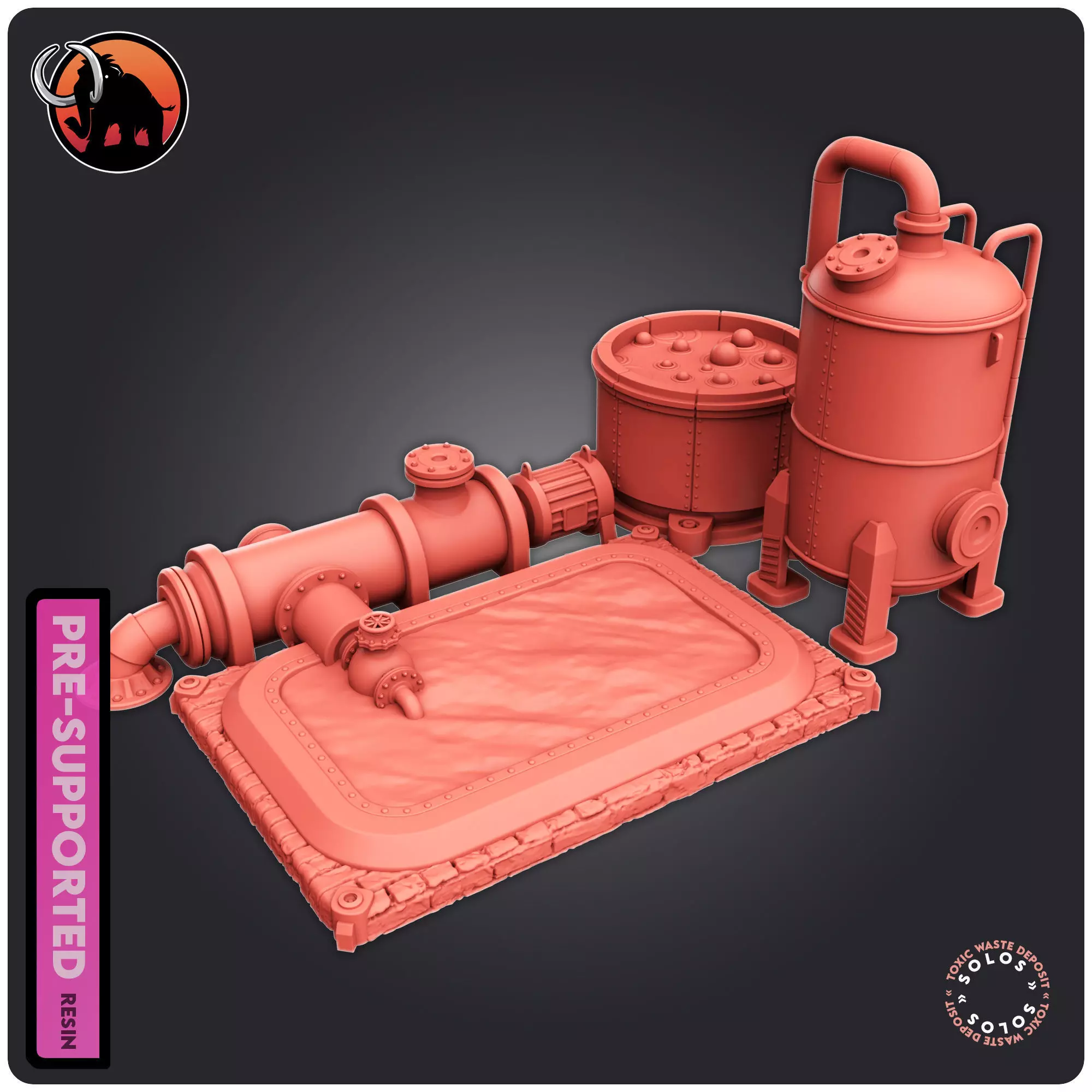 Toxic Waste Deposit 3D print model_0