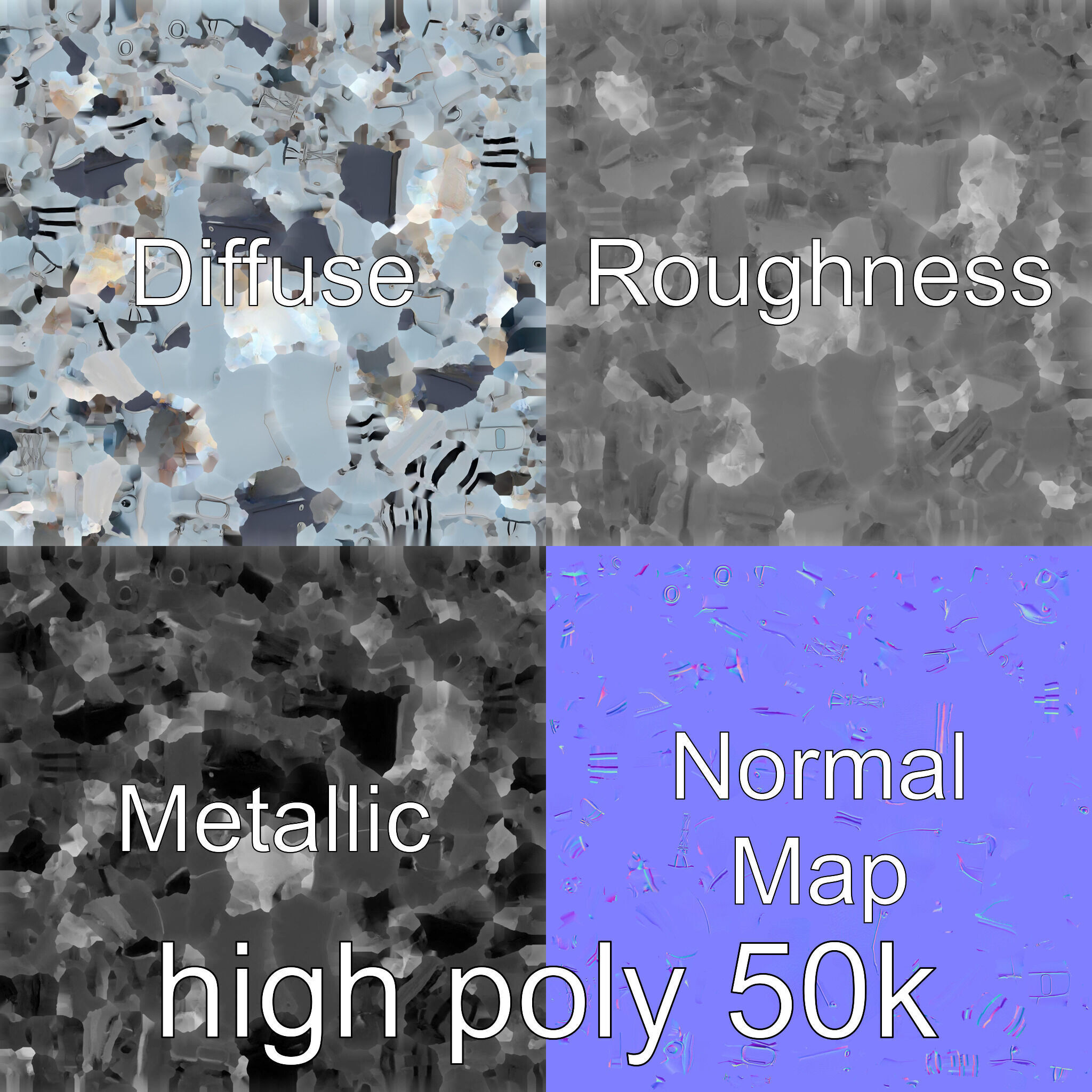 Mechanical Elephant with Metallic Thin Legs and Grabbing Trunk Low-poly 3D model_33