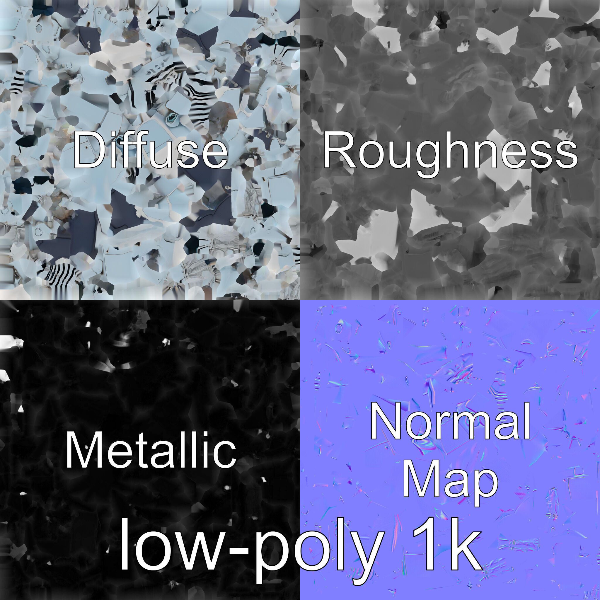 Mechanical Elephant with Metallic Thin Legs and Grabbing Trunk Low-poly 3D model_4