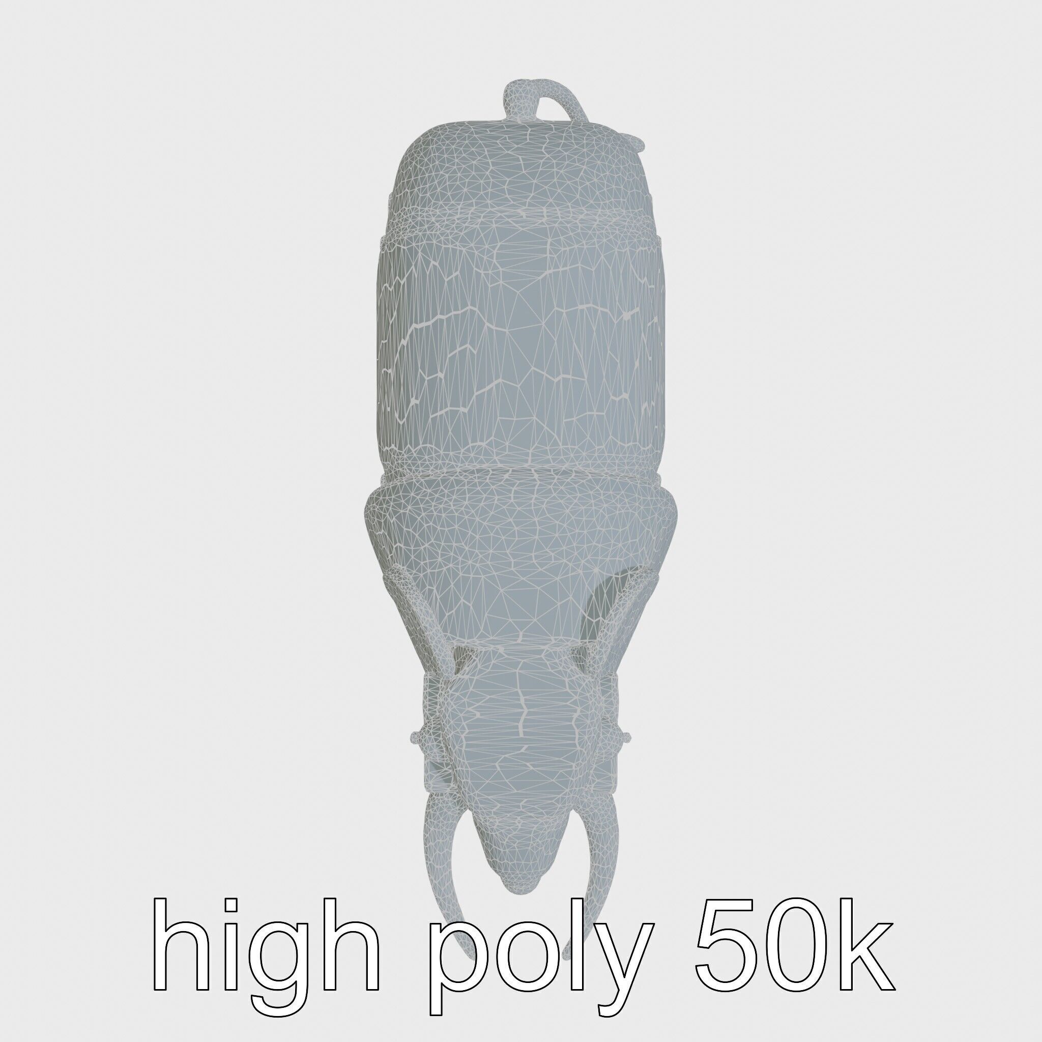 Mechanical Elephant with Metallic Thin Legs and Grabbing Trunk Low-poly 3D model_8