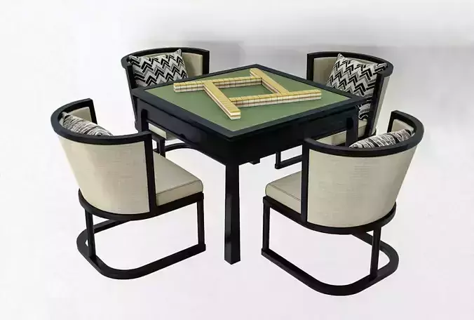 Chair and Table Chinese Mahjong