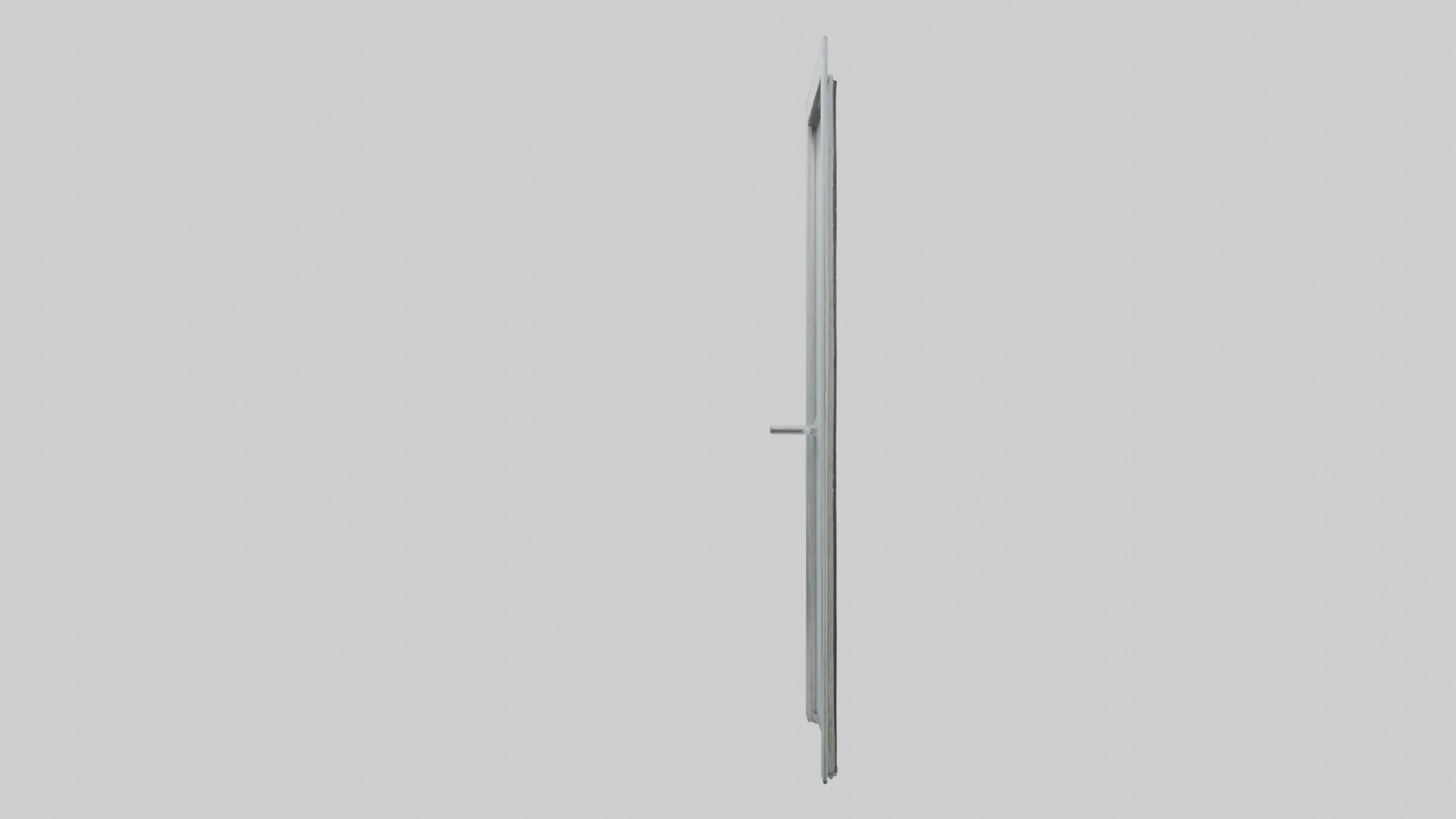 Glass panel door model Low-poly 3D model_13