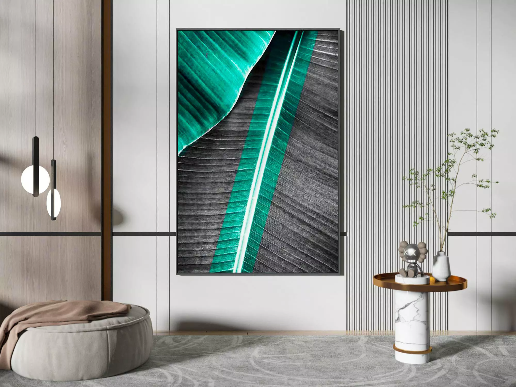 Decorative Abstract Modern Painting 3D model_0