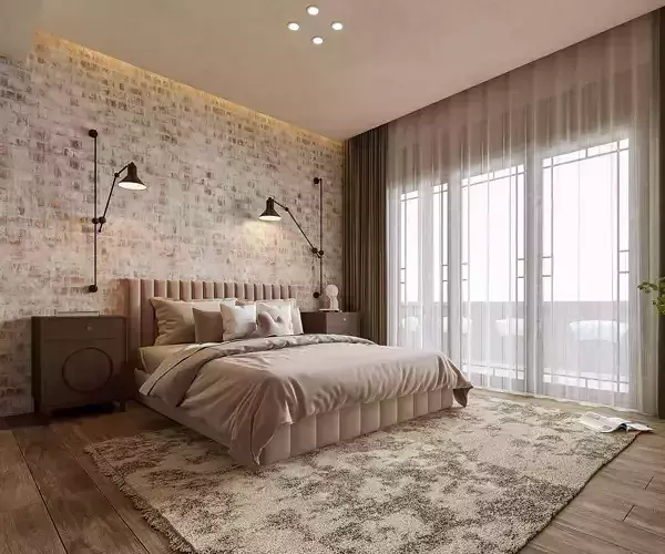 bedroom Industrial style