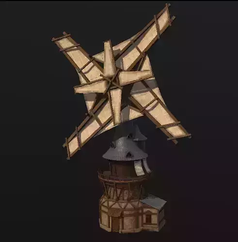 Stylized windmill