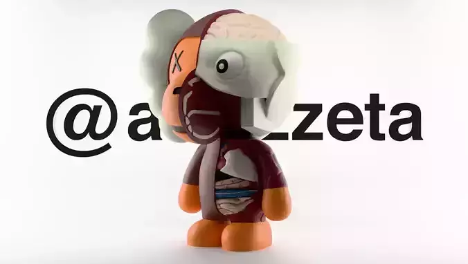 Kaws Bape Milo Flayed Open Textured