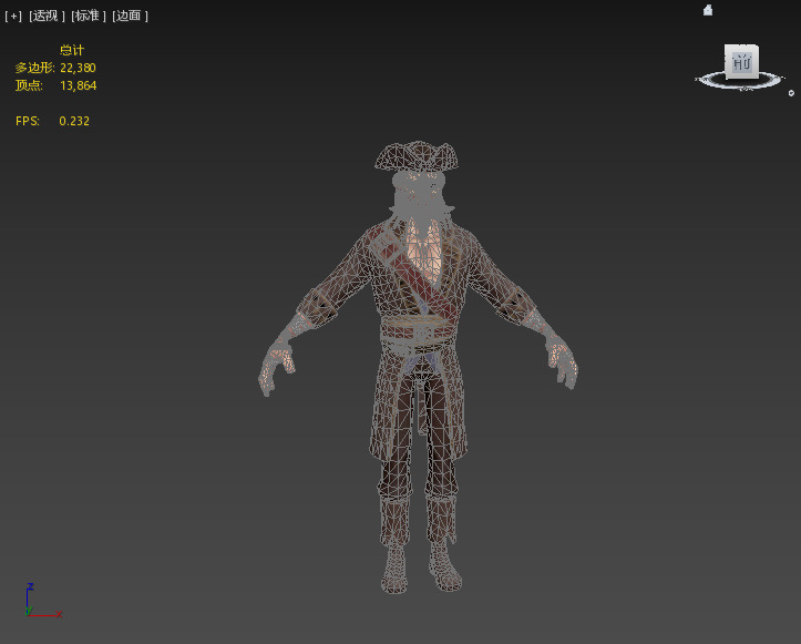 Stylish Pirates Low-poly 3D model_3