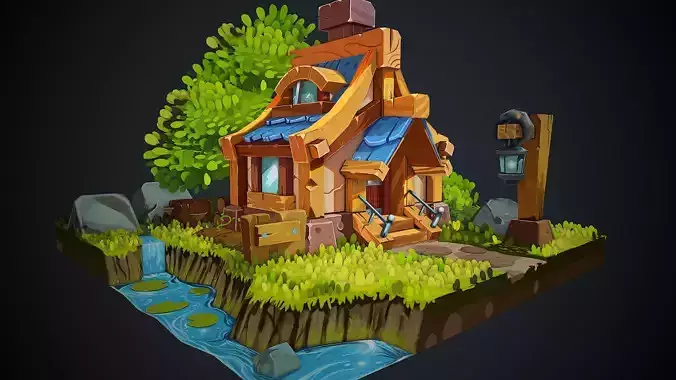 Stylish riverside cottage