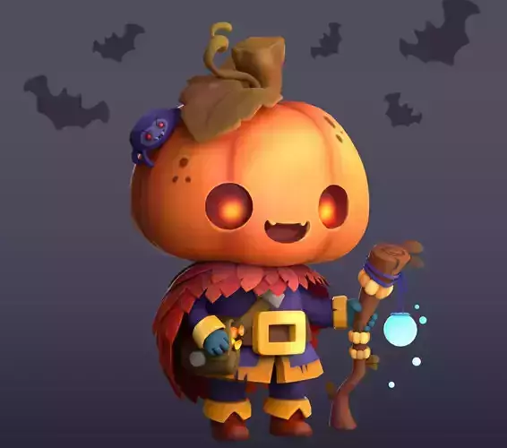 Stylish cartoon pumpkin baby