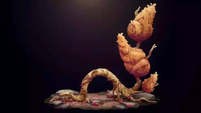 Stylish cartoon tree